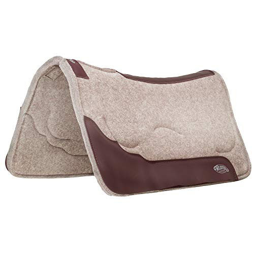 Weaver Leather Contoured Layered Felt Saddle Pad with Gel Insert Tan, 31 x 32 | Amazon (US)