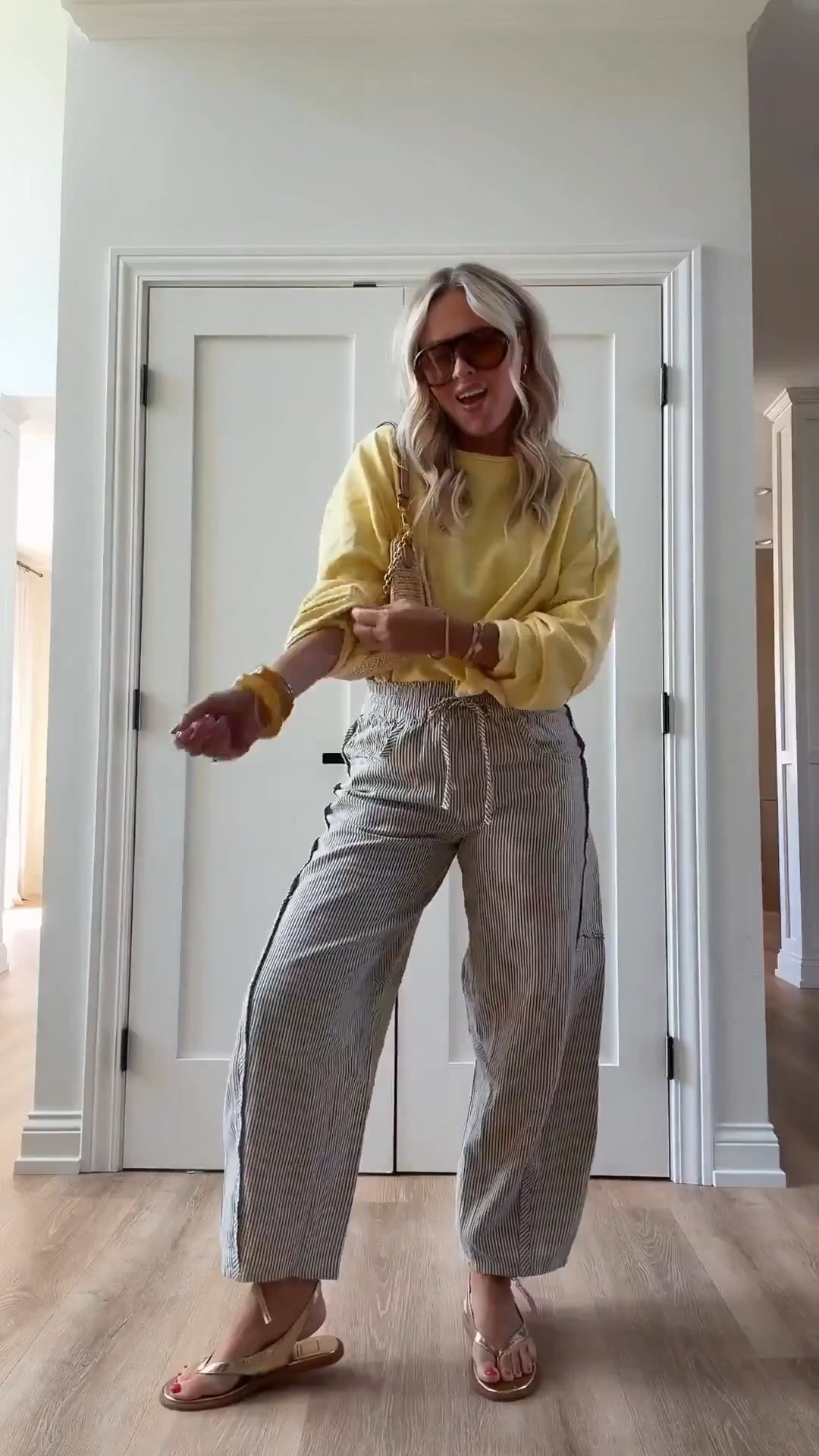 Loving this look sm! Wearing all smalls + lots more color options! Cute & comfy! 💛

Yellow. Stripes. Spring casual. Spring outfit. Summer outfit. Vacation outfits.

#LTKootd #LTKgrwm