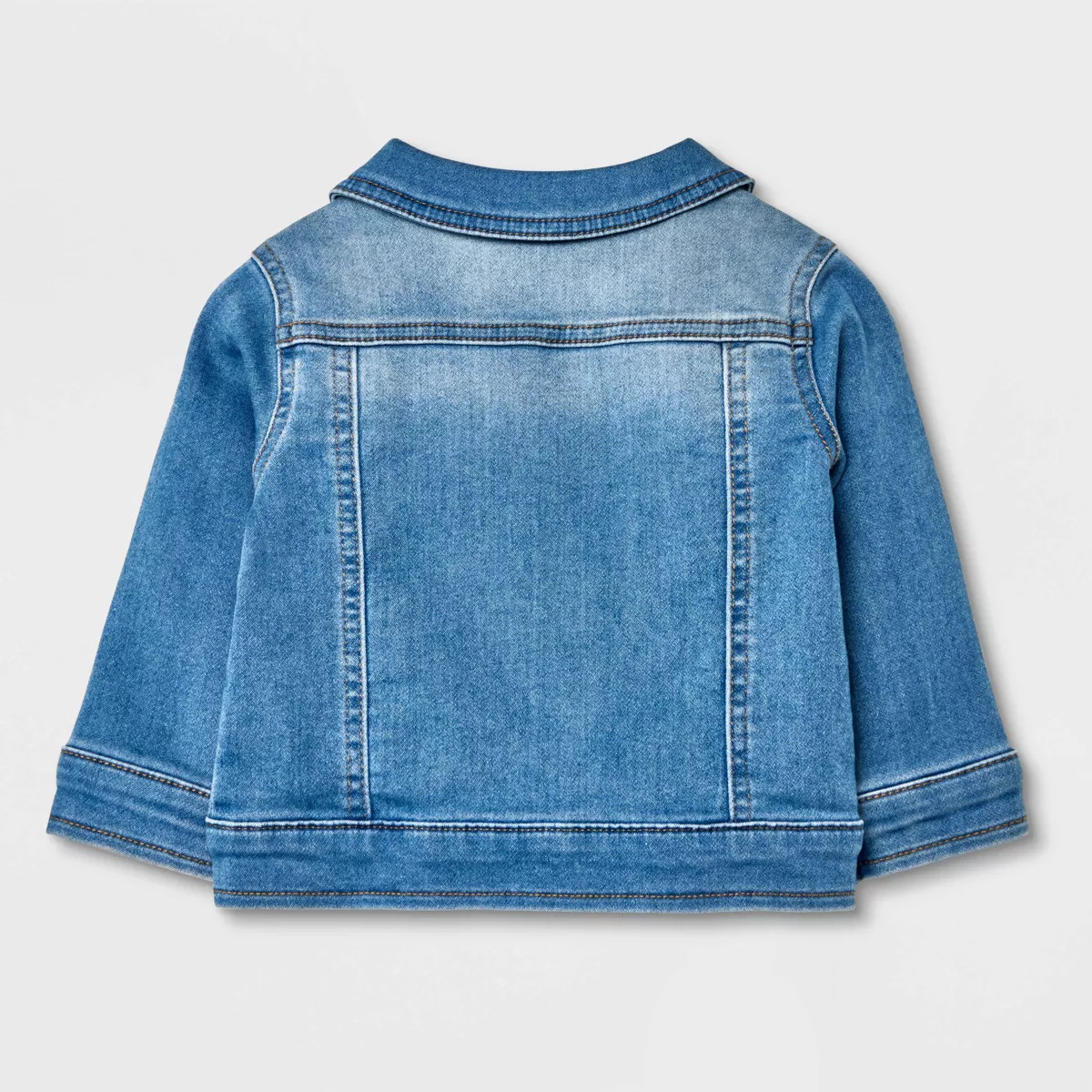 Baby Fall Layering Denim Jacket - Cat & Jack™ Light Wash 18M | Target