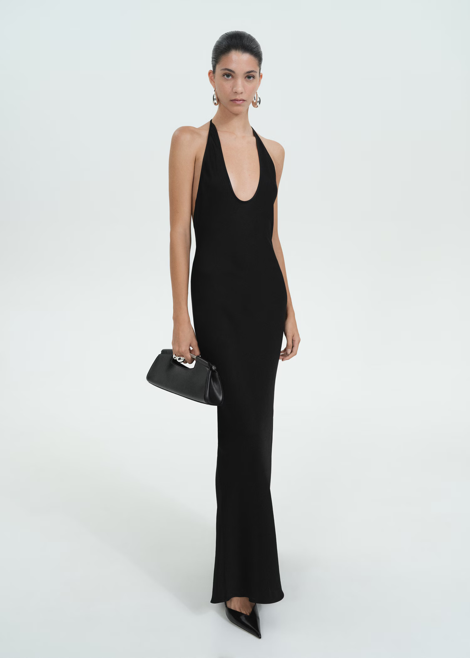 Plunge dress with open back - Women | MANGO USA | Mango (US/MX/AU)