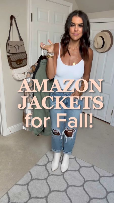 Amazon jackets for fall! Wearing size small in all 3 of these. Size 26 in jeans 

#LTKfindsunder50 #LTKsalealert #LTKfindsunder100