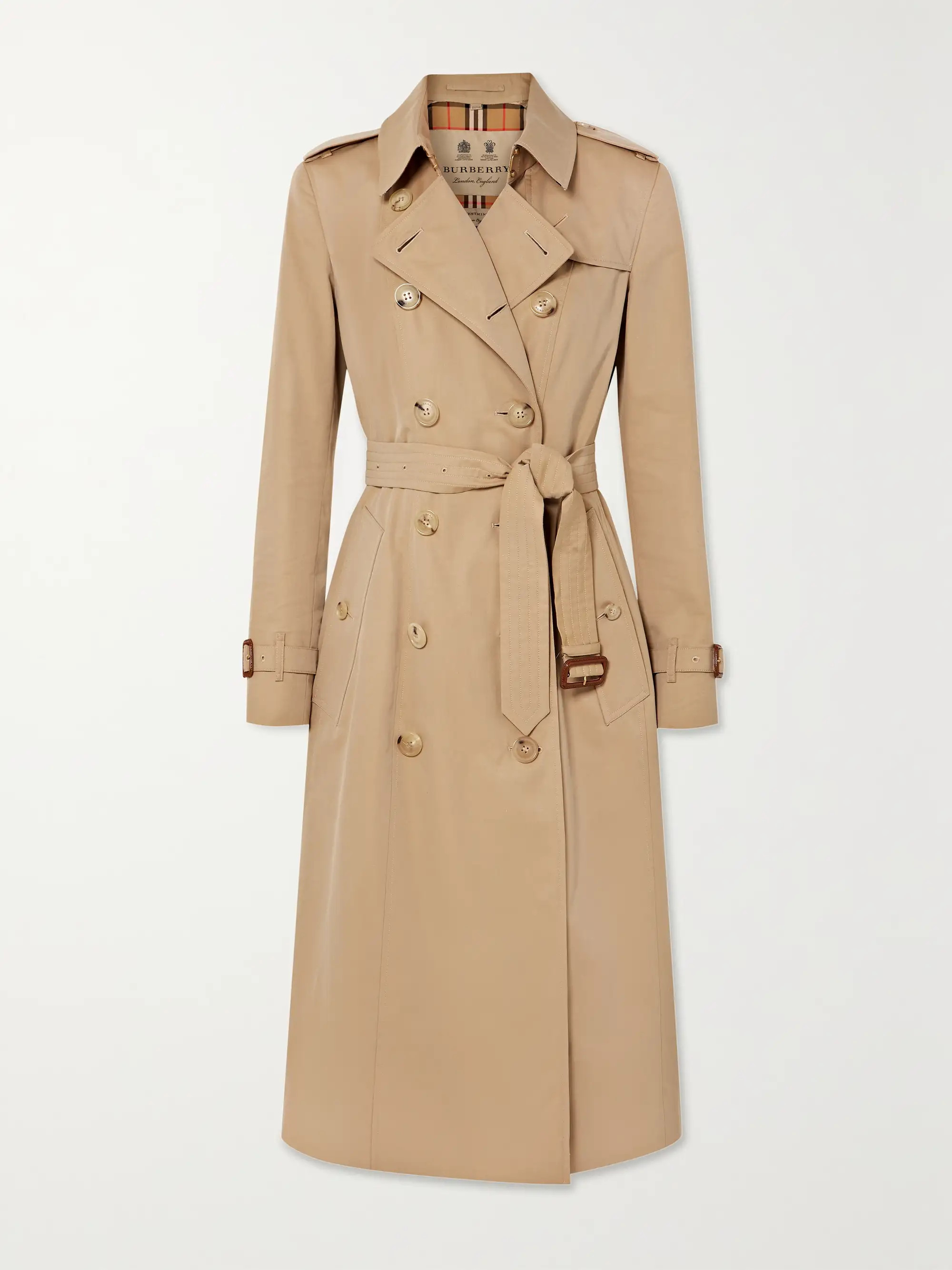 Chelsea Long organic cotton-gabardine trench coat | NET-A-PORTER (UK & EU)