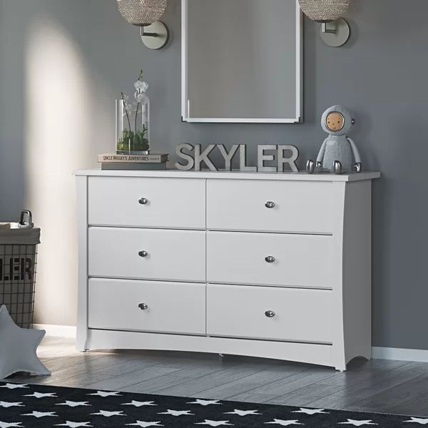 Crescent 6 Drawer Double Dresser | Wayfair North America