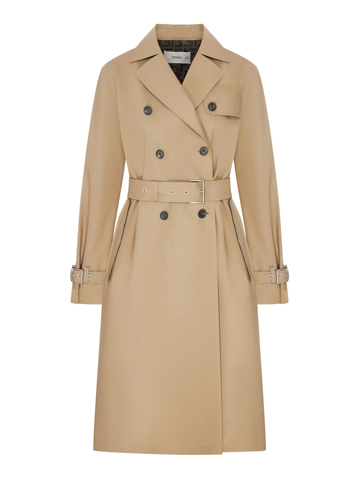 BEIGE BELTED TRENCH COAT - Fendi - Woman | Suitnegozi INT