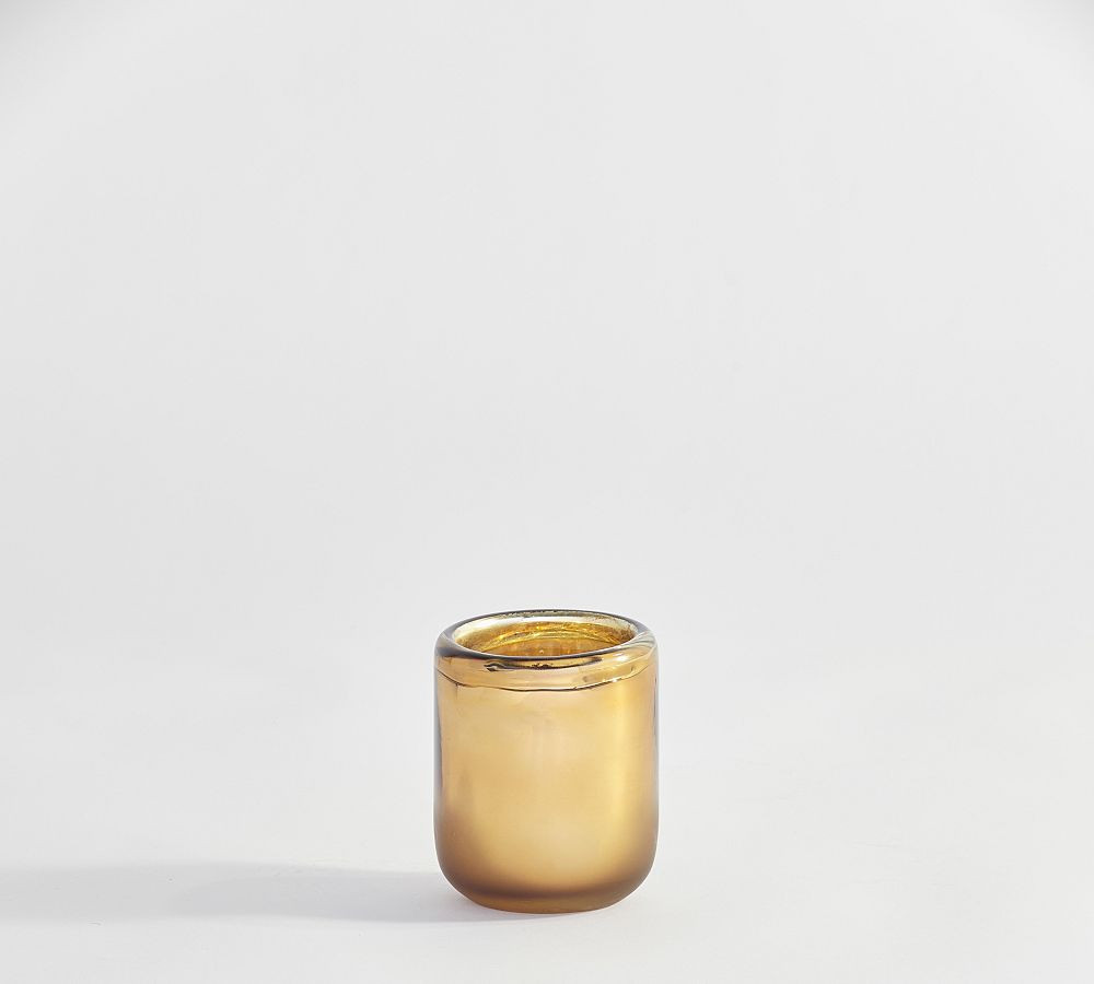 Brie Handcrafted Mercury Glass Hurricane Candleholder | Pottery Barn (US)