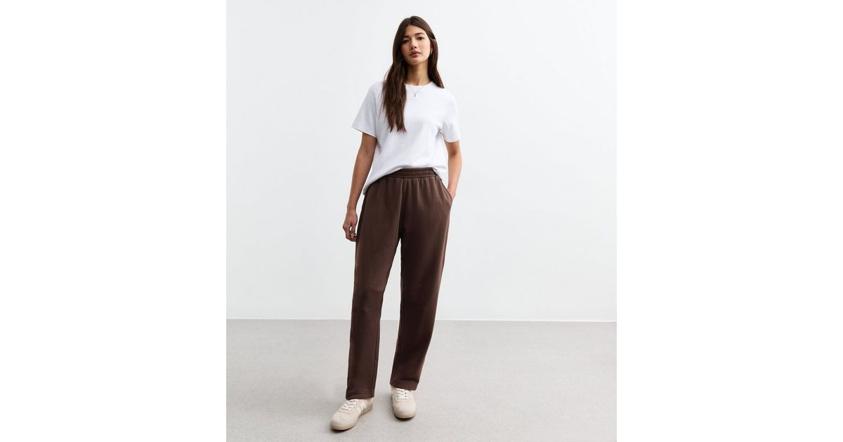Brown Barrel Leg Joggers | New Look | New Look (UK)