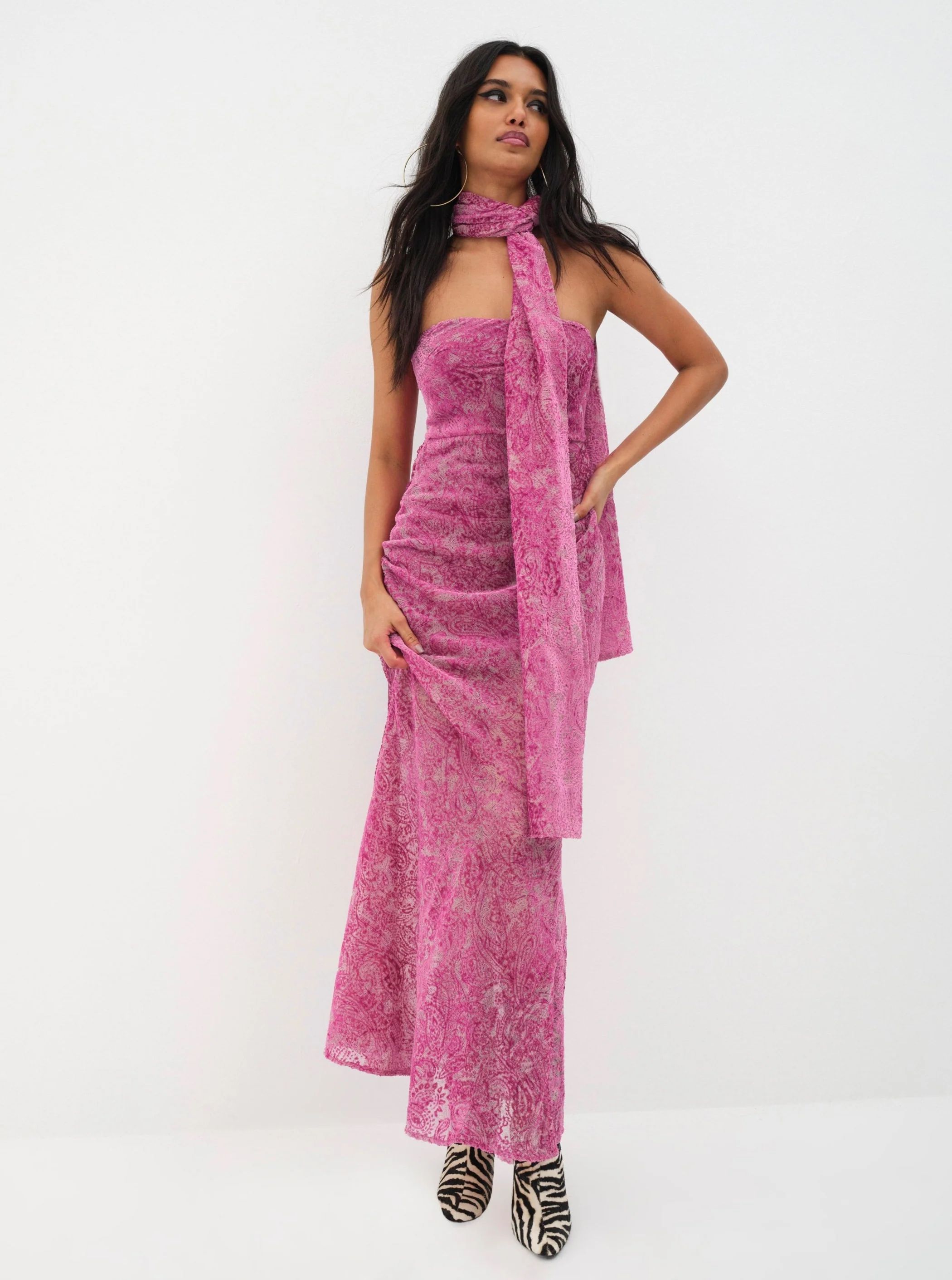 Francesca Maxi Dress — Purple | For Love & Lemons