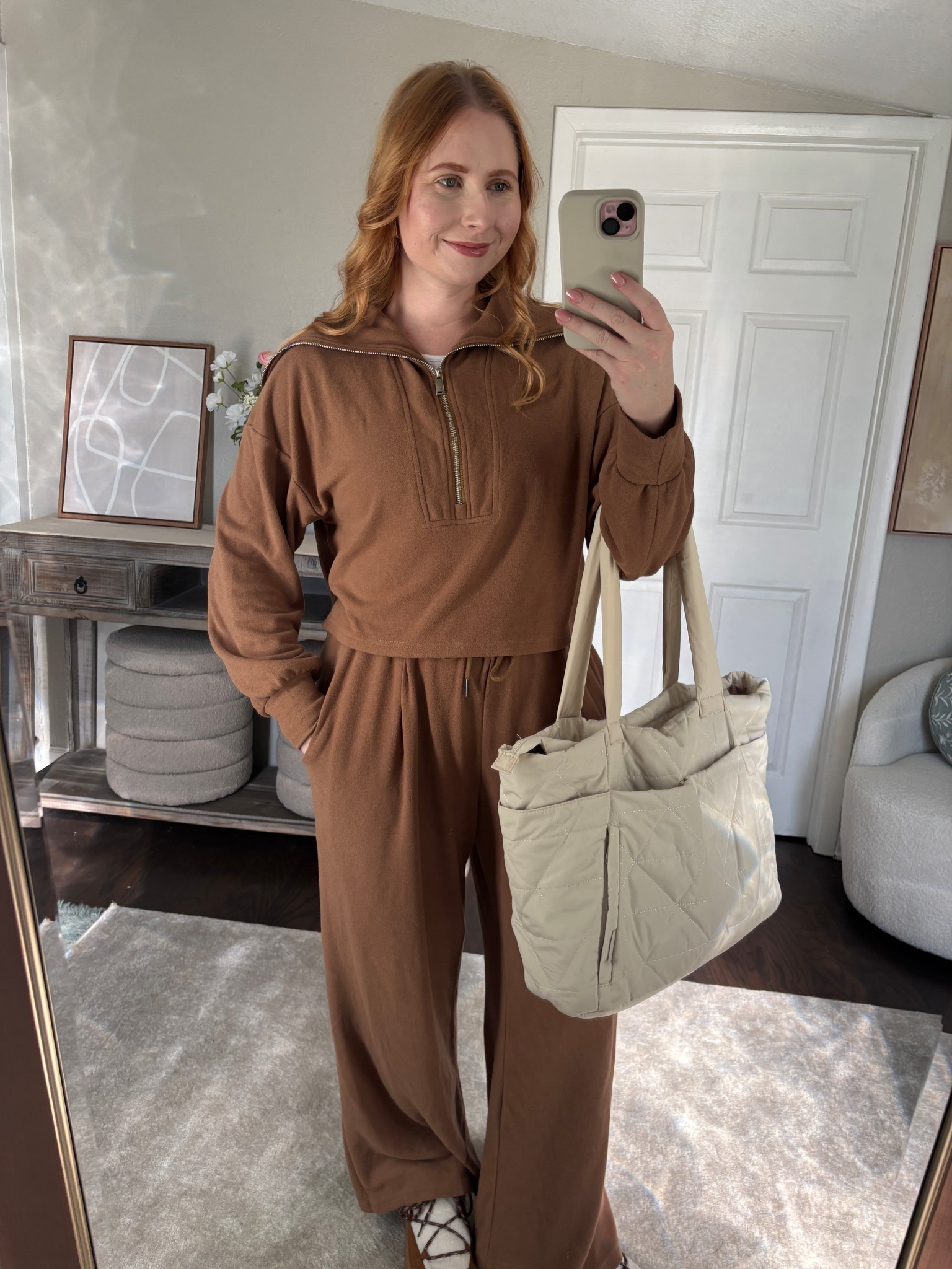 Neutral matching set size mediumm

#LTKdayinmylife #LTKTravel #LTKMidsize