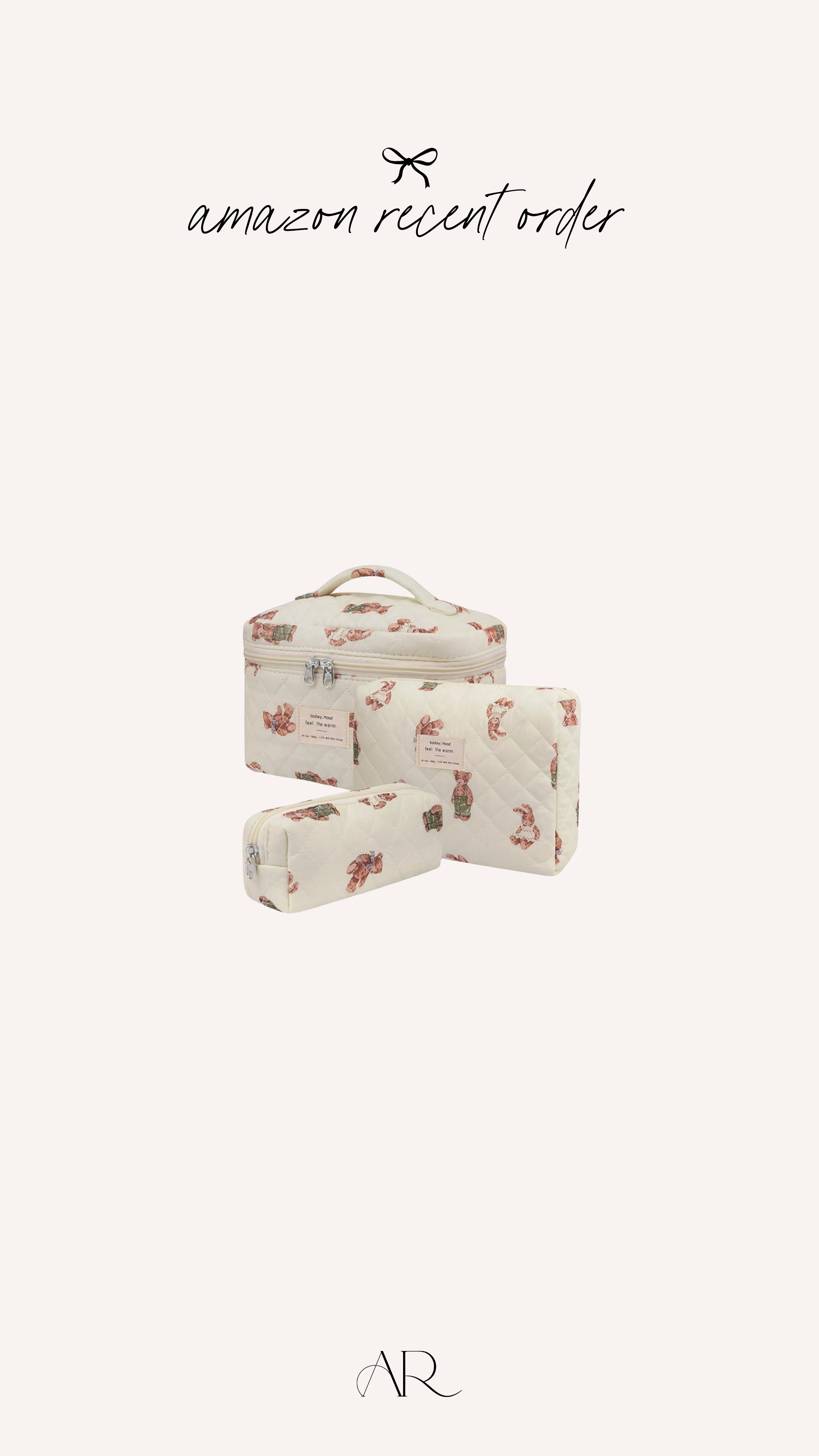 How cute are these bear make up bags! Obsessed!

amazon accessories, amazon finds, amazon beauty 

 #LTKFindsUnder50 #LTKBeauty