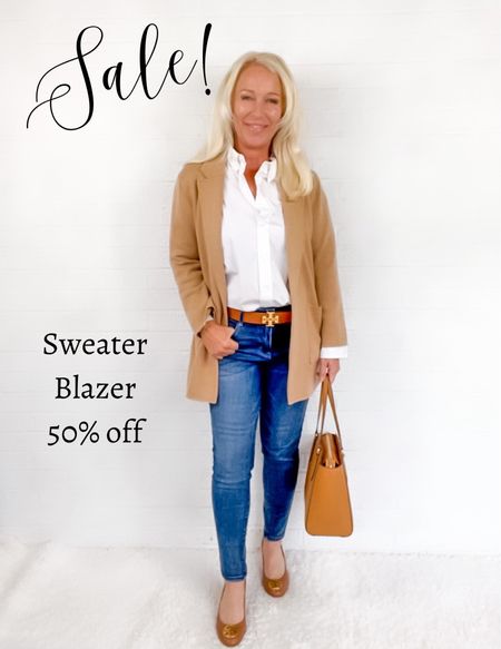 Sweater blazer is 50% off! Runs large so size down one size  

Workwear / Smart Casual / over 40 / over 50

#LTKworkwear #LTKsalealert #LTKSeasonal