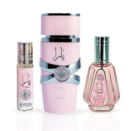 YARA Eau De Parfum Spray 100ML EDP Spray 50ML & Roll-On Perfume Oil 10ML - For Women by Lattafa. (ELEGANT COLLECTION) | Walmart (US)
