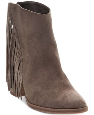 Madden Girl Shaare Fringe Booties Women's Shoes | Macys (US)