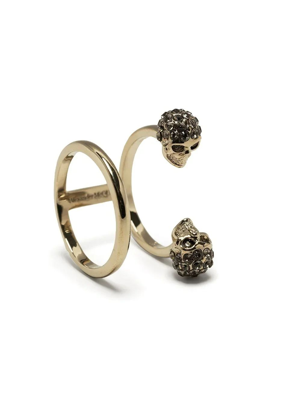 Alexander McQueen Double Skull Ring | Cettire Global