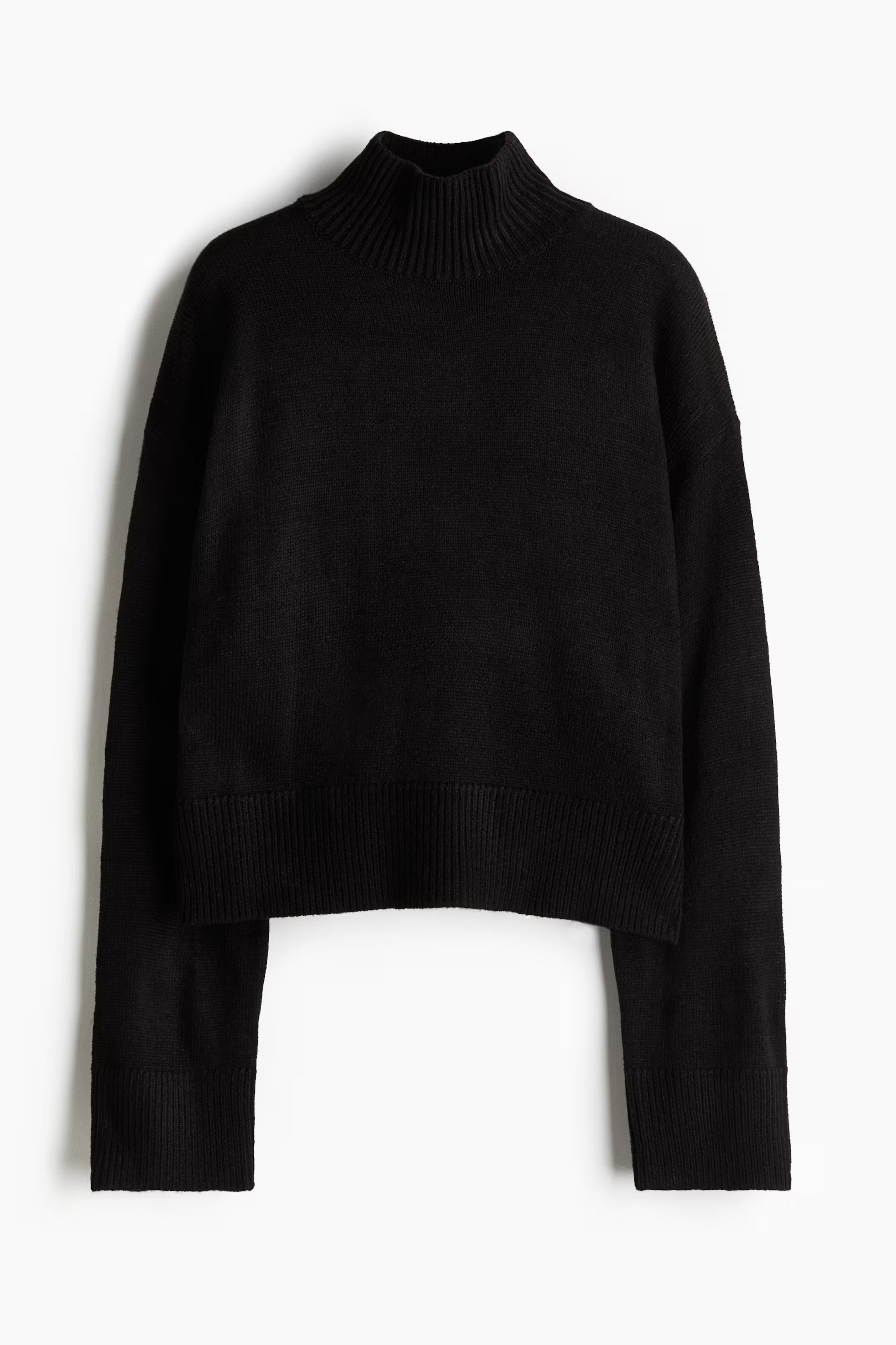 Fine-knit turtleneck jumper - Black - Ladies | H&M GB | H&M (UK, MY, IN, SG, PH, TW, HK)