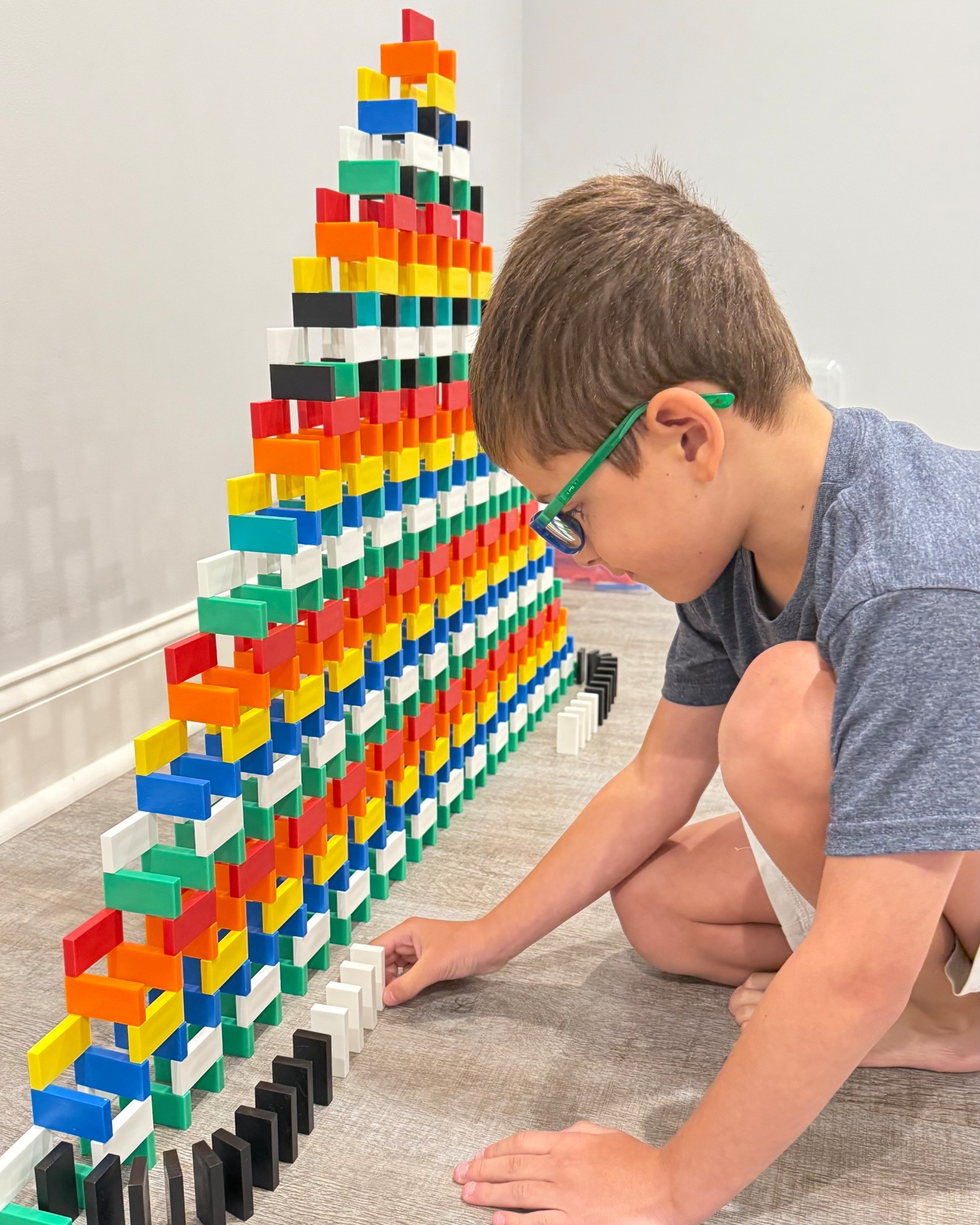 This is my 7 year old’s new obsession. Crazy domino builds and toppling! I’ve linked the domino products we have and a few we want! 

#kidstoys #7yearold #kidssensoryplay #dominoes #dominotoppling