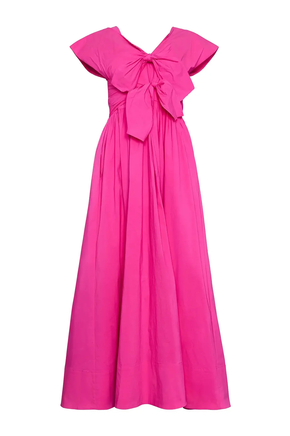 Calista Dress | Tie-Front Midi Dress | Hunter Bell | Hunter Bell