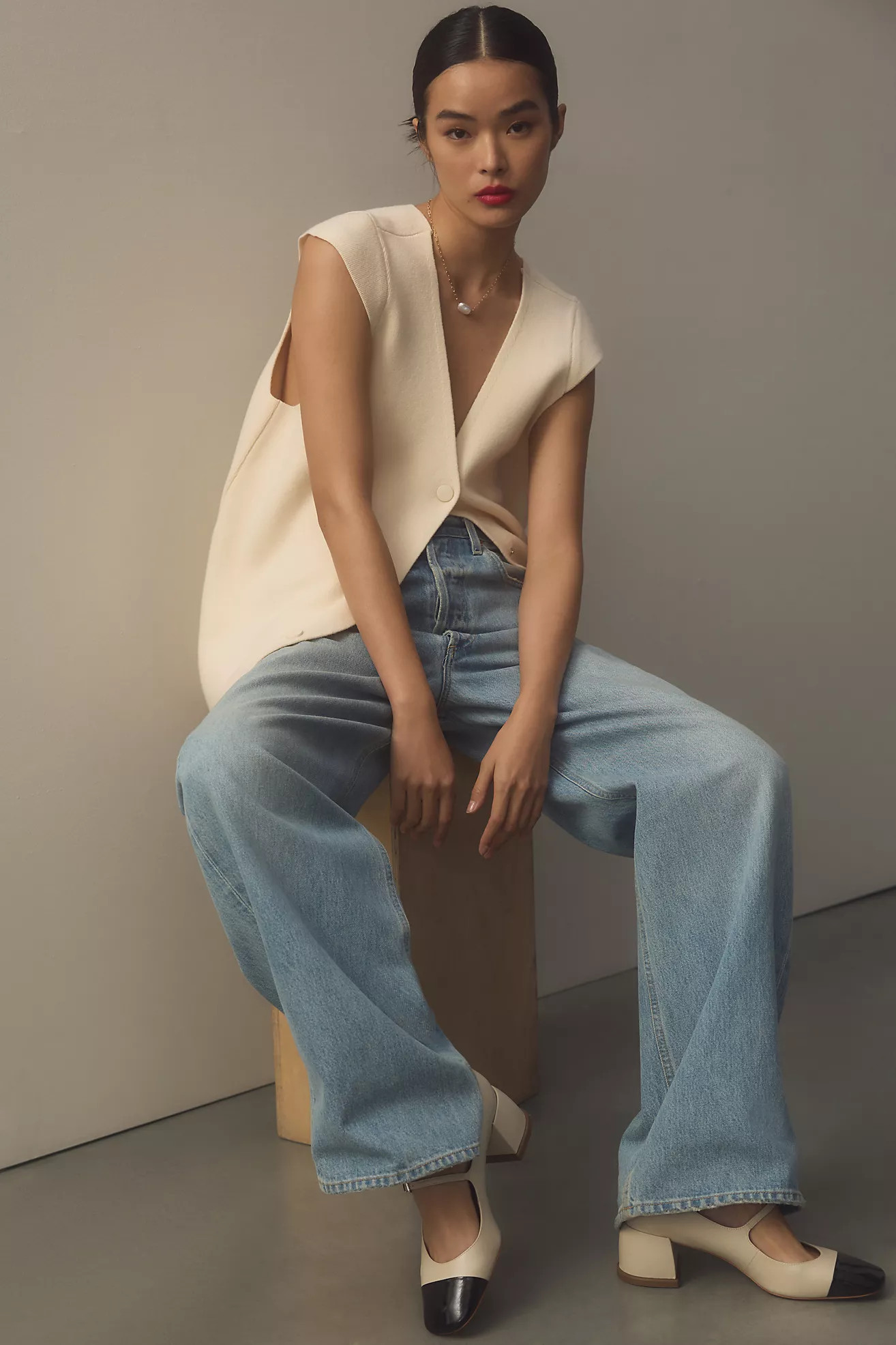 The Willa Oversized Sweater Vest by Anthropologie | Anthropologie (US)