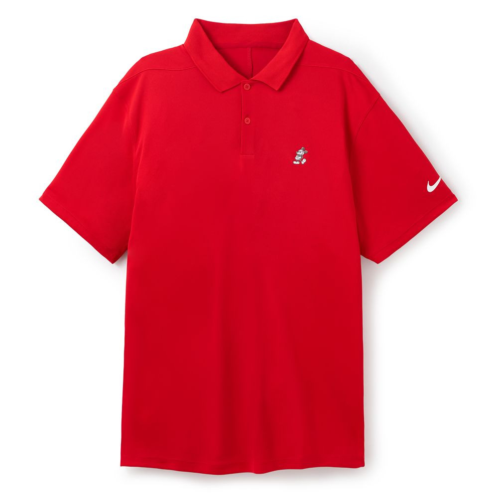 Mickey Mouse Victory Performance Polo Shirt for Men by Nike – Red | Disney Store