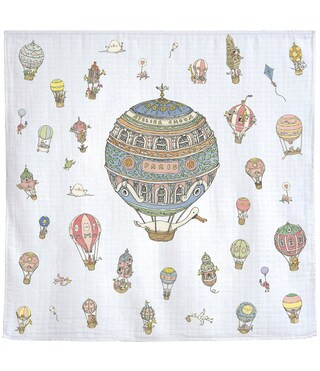 Organic Cotton Baby Hot Air Balloons Swaddle Blanket with Gift Box | Dillard's