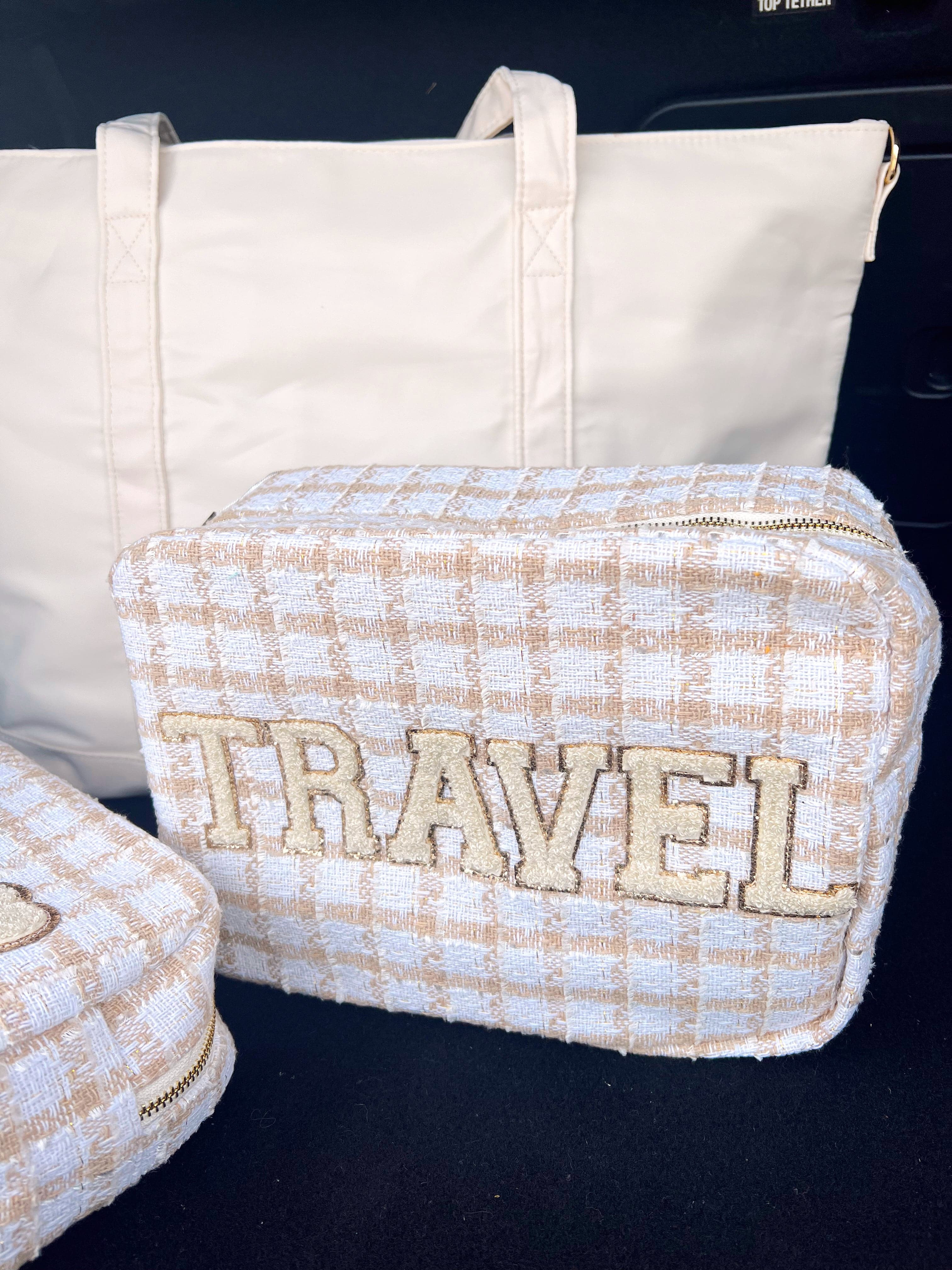 Travel Bag XL - Beige Plaid | KenzKustomz