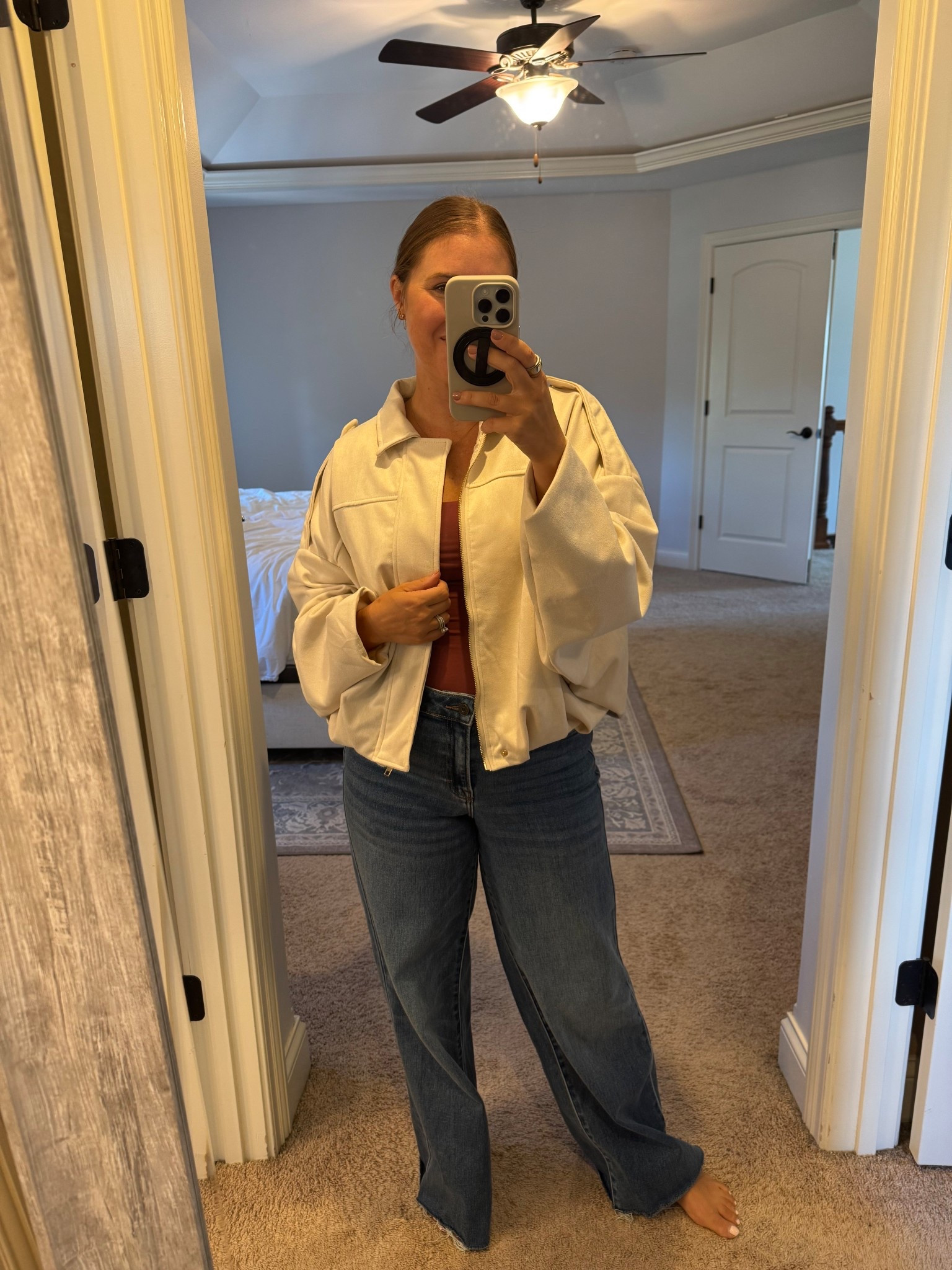 Fall suede jacket 
Amazon suede bomber jacket