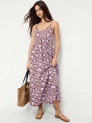 Sleeveless Boho Maxi Dress | Old Navy (US)