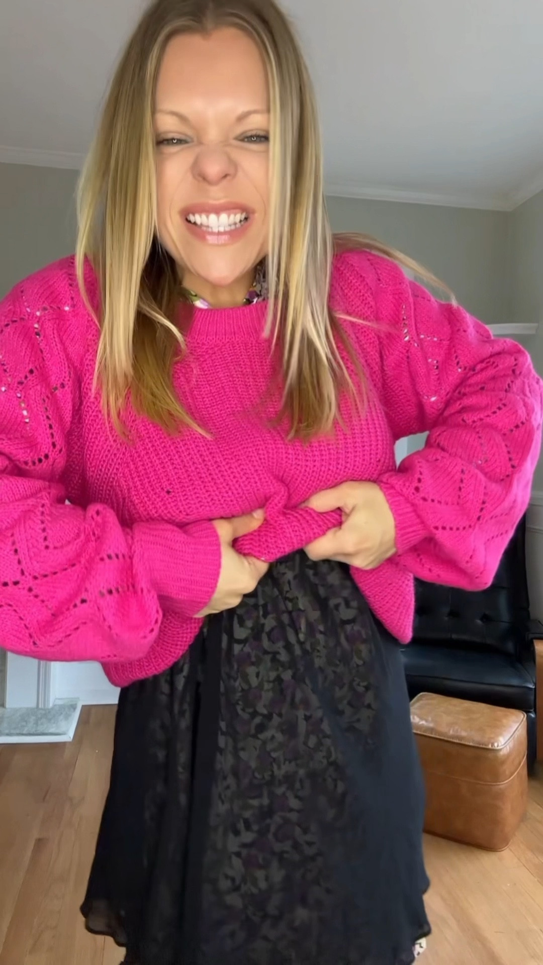 The perfect Valentine’s Day Outfit or Galentine’s Day Outfit! I paired this sheer thrifted nightgown over a button up dress (I linked similar ones) and my pink sweater from Amazon! Are knee highs back in style? If not I just brought them back! Added my favorite Mary janes from Steve Madden! Perfect for date night! I love this because I can wear a dress in the winter! 🥶 

#LTKMostLoved #LTKstyletip #LTKVideo