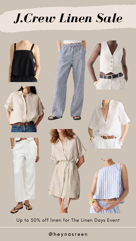 Shop J.Crew’s big linen sale now! I’ve been loving linen for spring and these are all great pieces. Up to 50% off!

#LTKstyletip #LTKsalealert #LTKSeasonal
