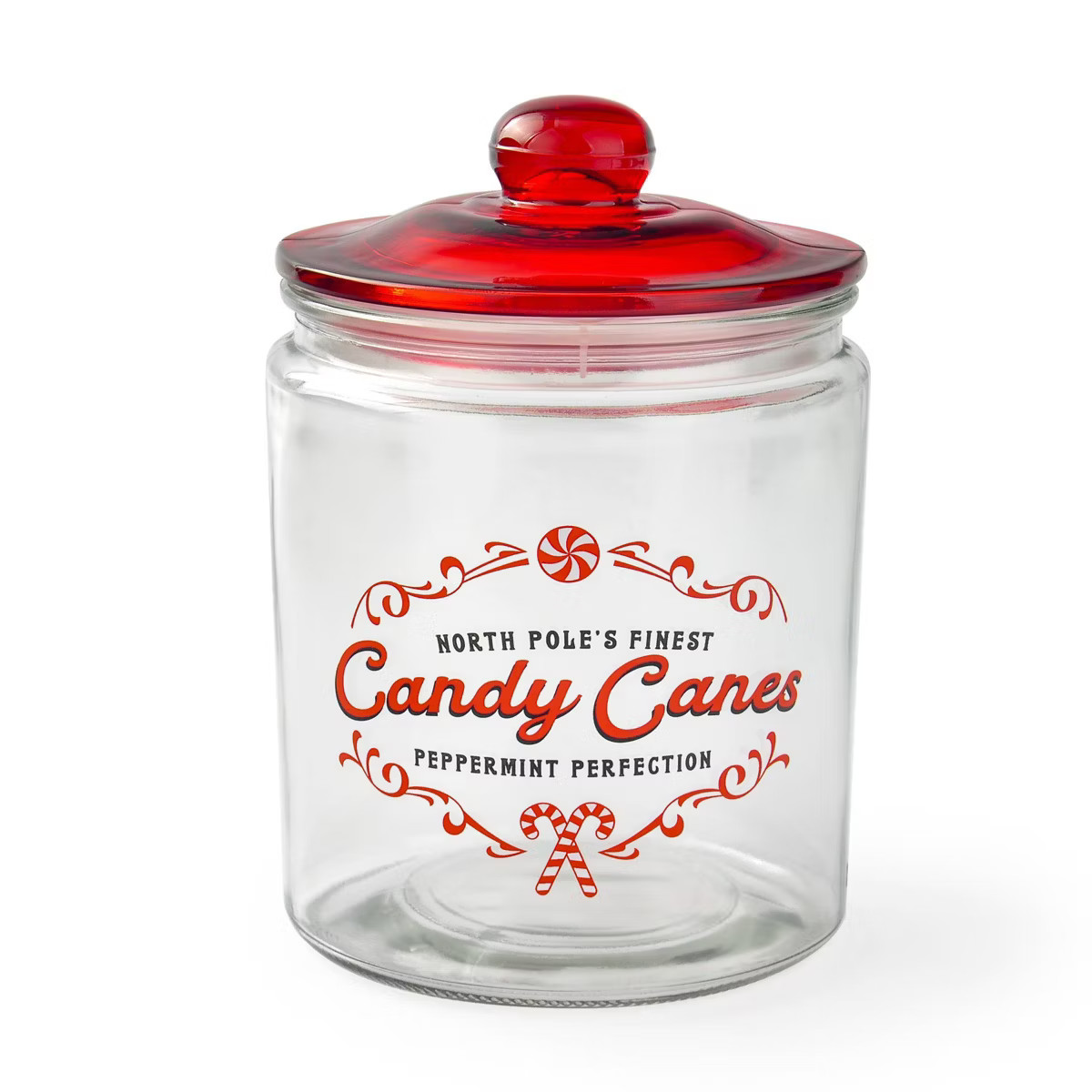 Glass Cookie Jar Red Lid - Bullseye's Playground™ | Target