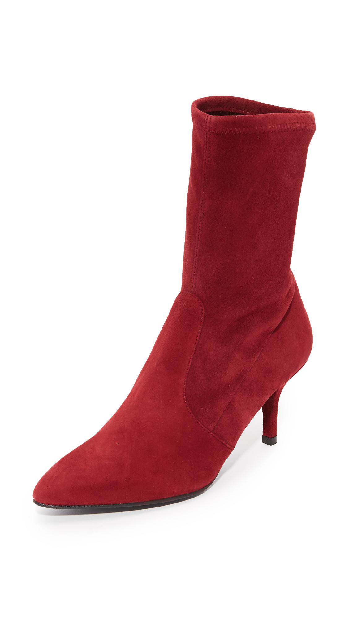 Stuart Weitzman Cling Kitten Heel Booties | Shopbop