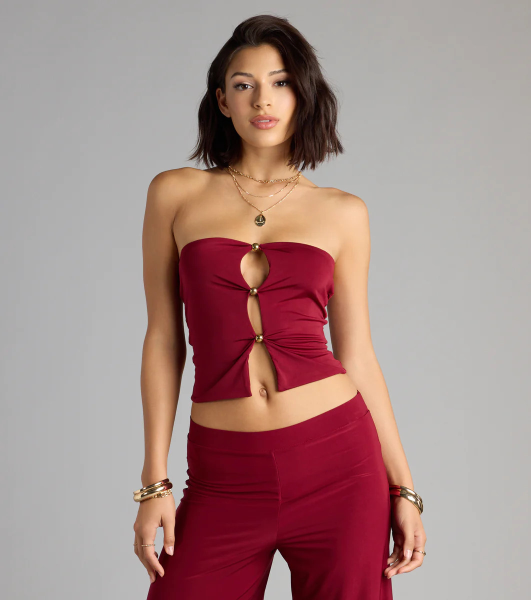 Wanderlust Mode Cutout Tube Top | Windsor Stores