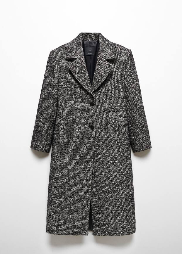 Long marbled coat | MANGO (UK)