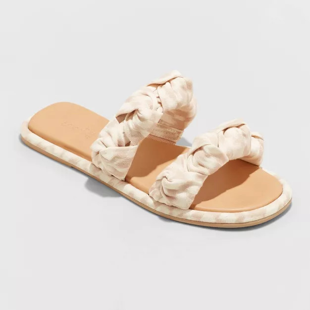 Women's Meg Knotted Slide Sandals - Universal Thread™ | Target