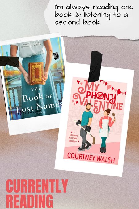 Currently reading in January: My Phony Valentine by Courtney Walsh on Amazon Kindle Unlimited and The Book Of Lost Names  

#LTKfindsunder50 #LTKSeasonal #LTKsalealert