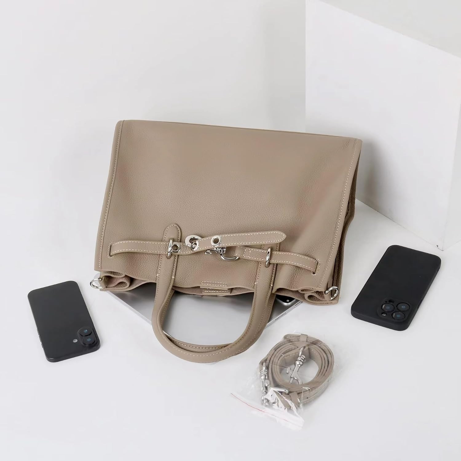 ALTANAI — genuine leather tote bag with a long adjustable strap | Amazon (US)