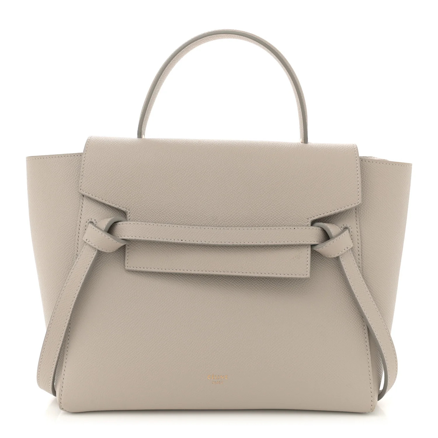 Grained Calfskin Micro Belt Bag Light Taupe | FASHIONPHILE (US)