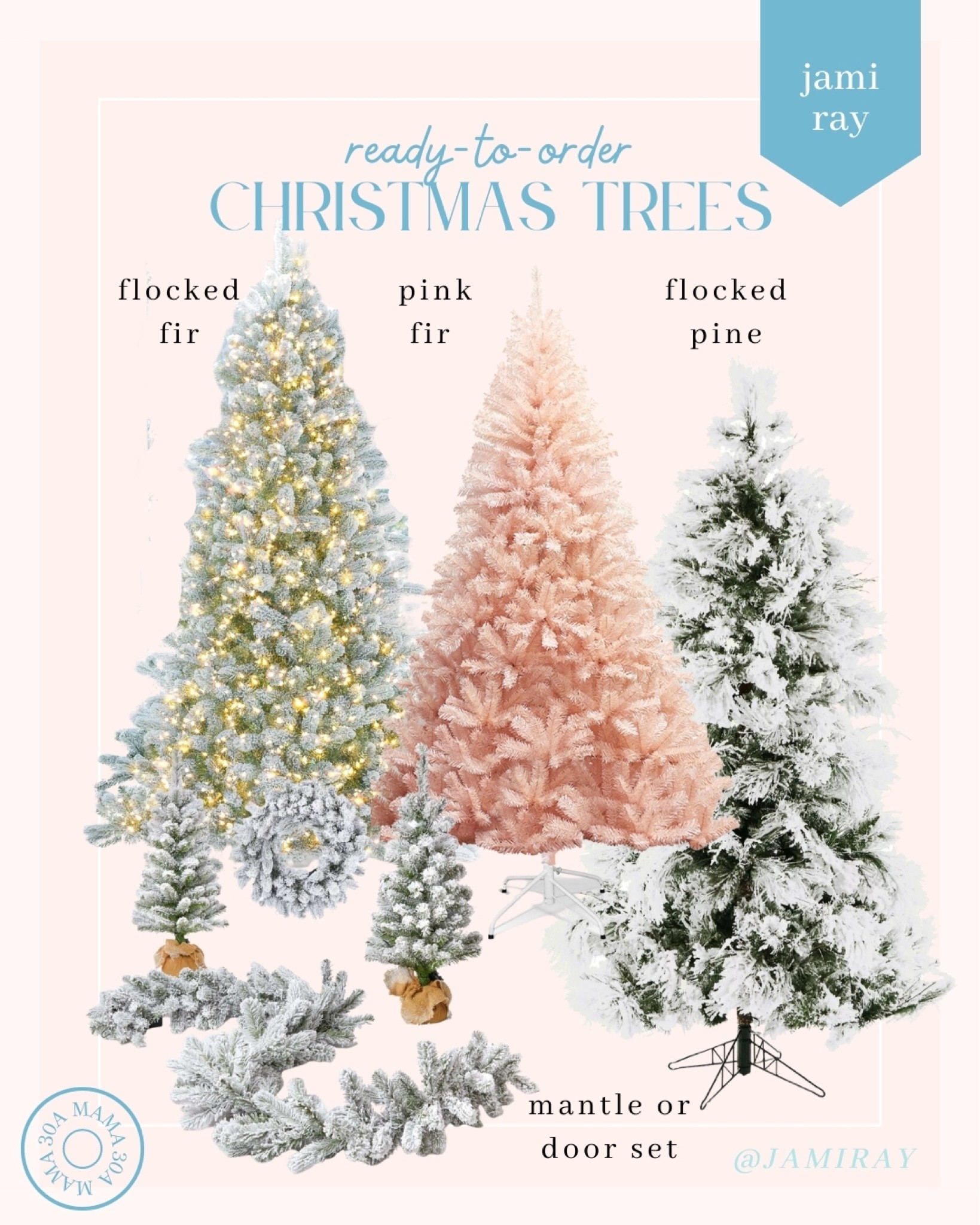Ready to order Christmas trees. Flocked fir, pink fir and flocked pine tree


#LTKHoliday #LTKSeasonal