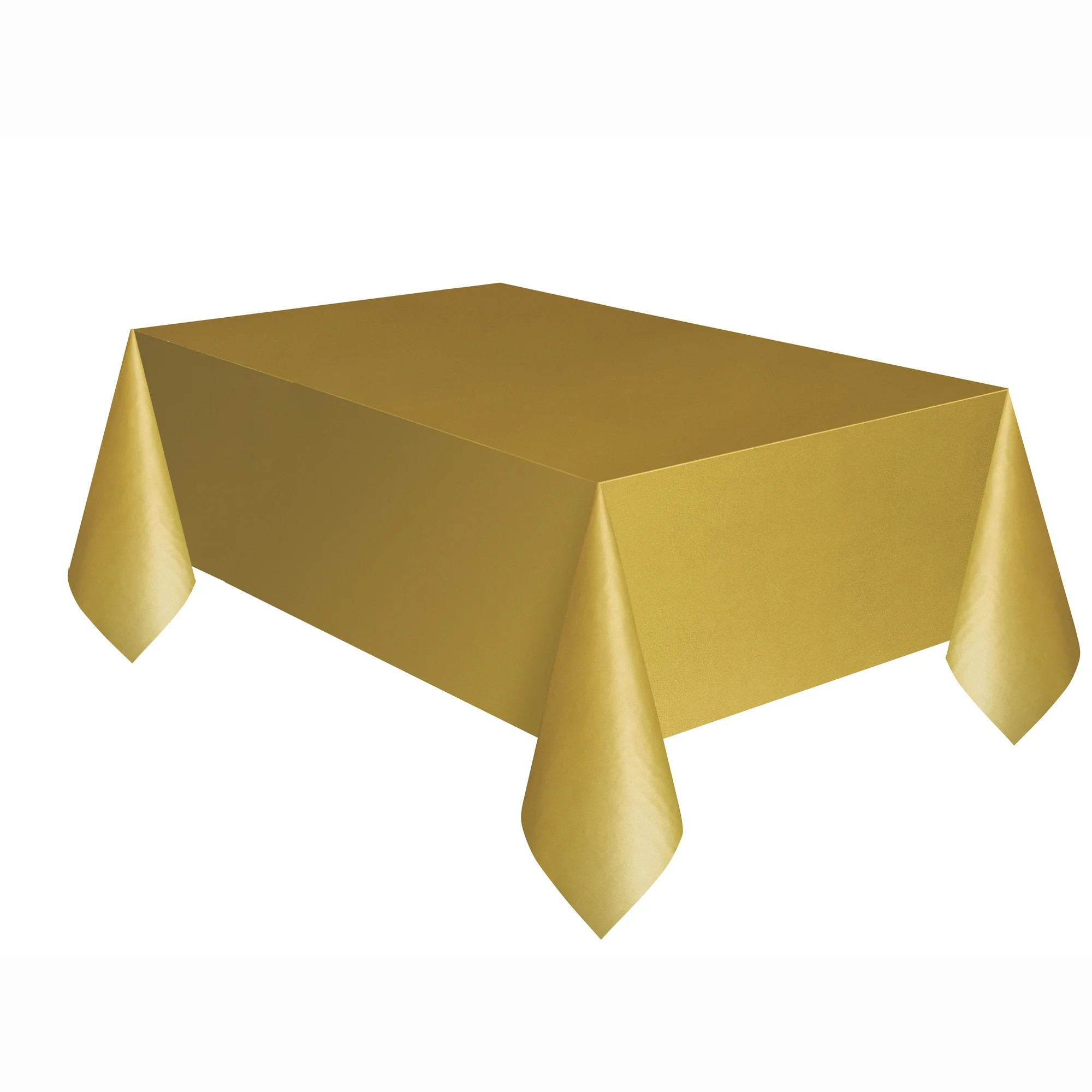 Rectangular 54" x 108" Gold Plastic Table Cover, by Way To Celebrate - Walmart.com | Walmart (US)