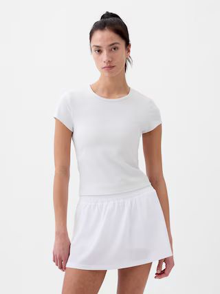 GapFit Studio Rib Cropped T-Shirt | Gap (US)