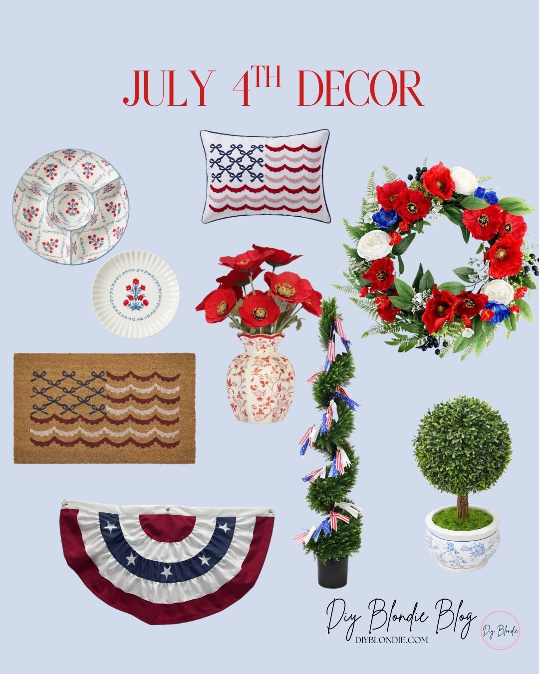 4th of July decor, Fourth of July decor, home decor, outdoor decorations, patriotic decorations 

#LTKHome #LTKSeasonal