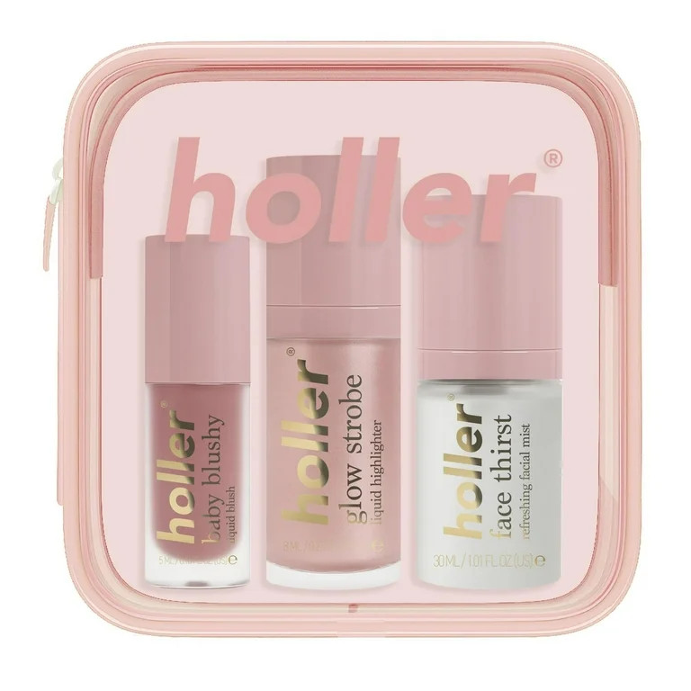 Holler Extraordinary Glow Face Base Essentials, 3 Piece Makeup Set | Walmart (US)