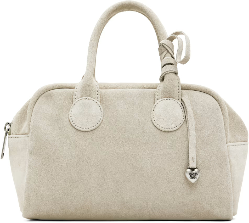 Beige Soft Bowling Bag | SSENSE