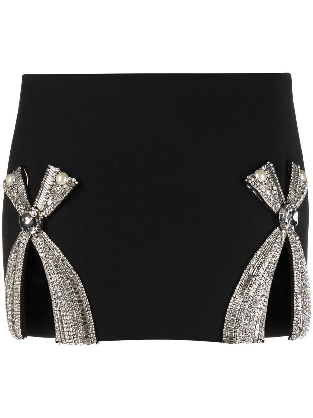 AREA bow-detail Mini Skirt - Farfetch | Farfetch Global