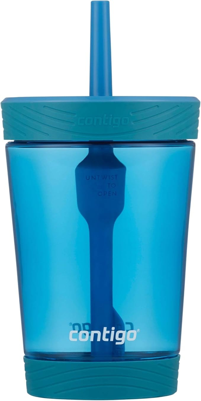 Contigo Kids Spill-Proof 14oz Tumbler with Straw and BPA-Free Plastic, Fits Most Cup Holders and ... | Amazon (US)