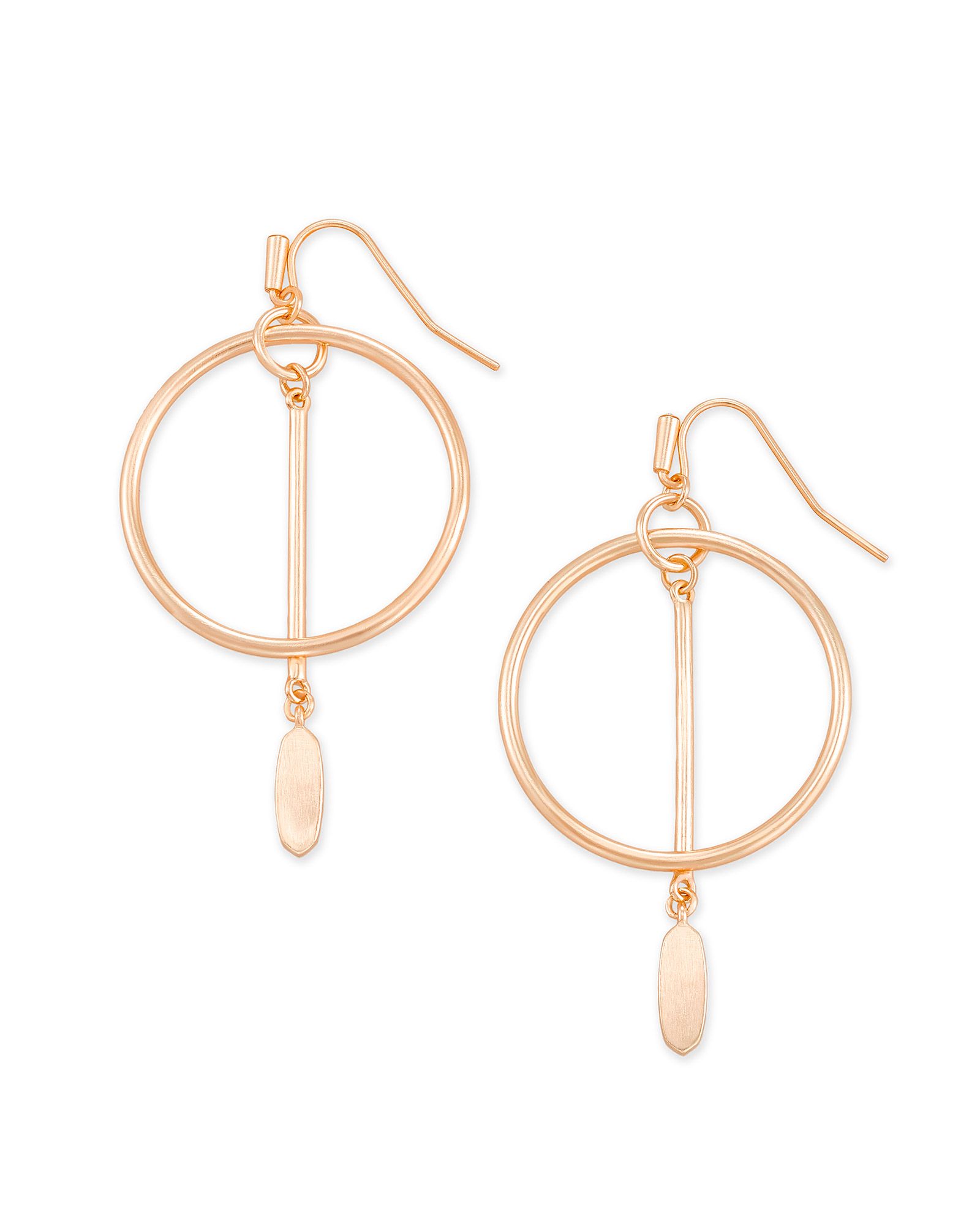 Nalani Open Frame Earrings in Rose Gold | Kendra Scott