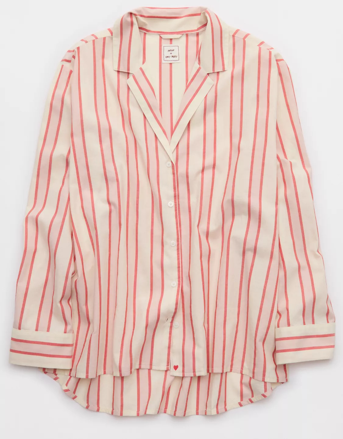 Aerie x Emily + Meritt Cotton Club Stripe Long Sleeve Top | Aerie