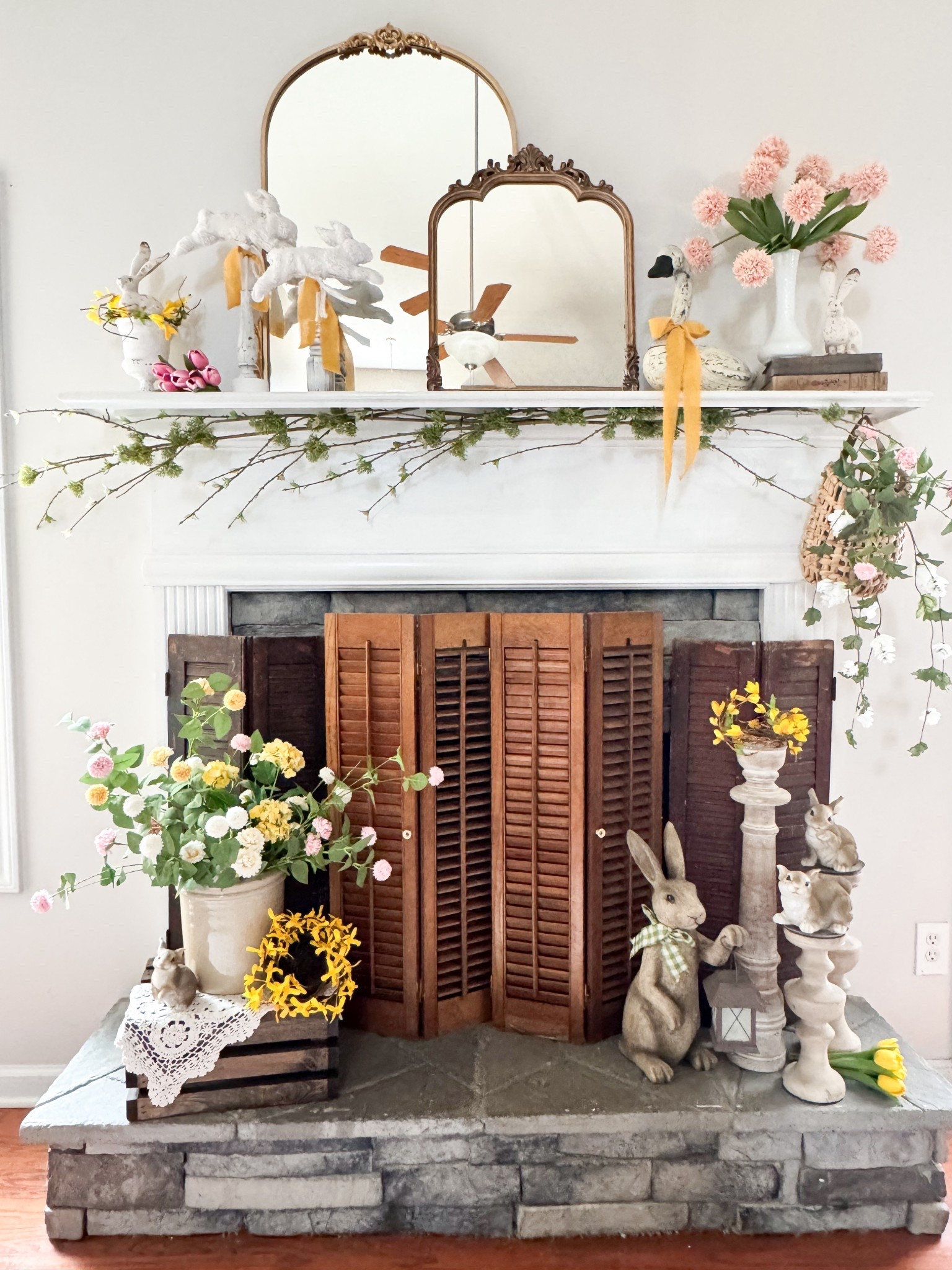 Spring Mantel!  

#LTKSeasonal #LTKHome