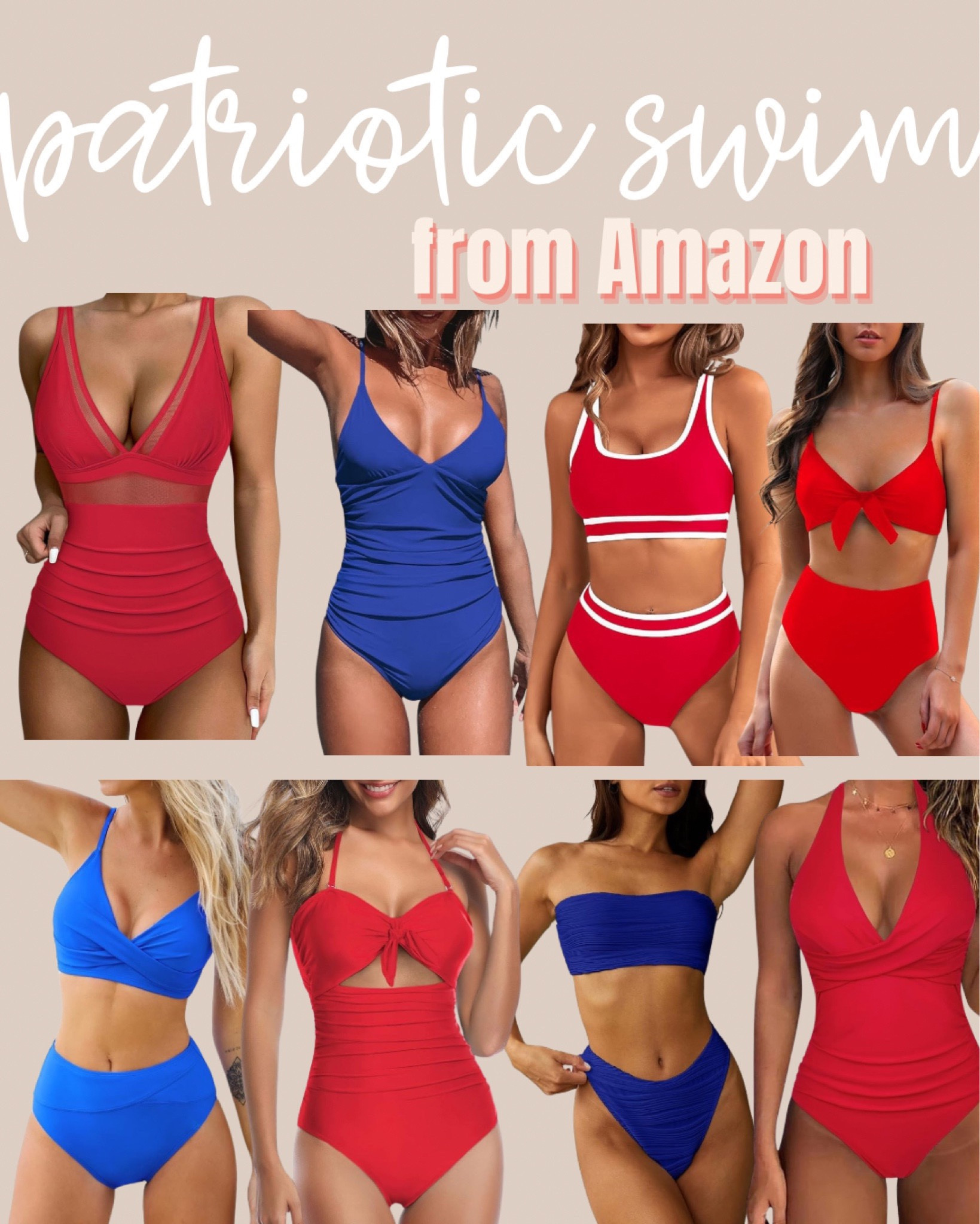 Patriotic swimwear from Amazon prime! 

Memorial Day, Fourth of July, 4th of July, swimwear, swimsuit, bikini, red swimsuit, blue swimsuit, red white and blue, beach, vacation, travel, resort, amazon swim, amazon swimwear, amazon bathing suit, summer 


#LTKSwim #LTKParties #LTKSeasonal