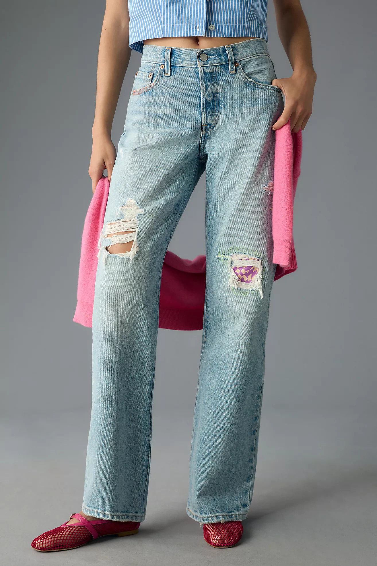 Levi's 501 Mid-Rise 90s Straight-Leg Jeans | Anthropologie (US)