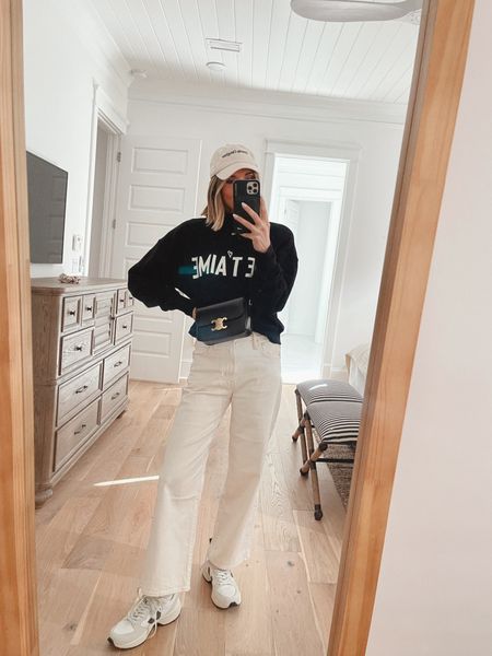New favorite off white jeans. They run big I suggest sizing down one size 